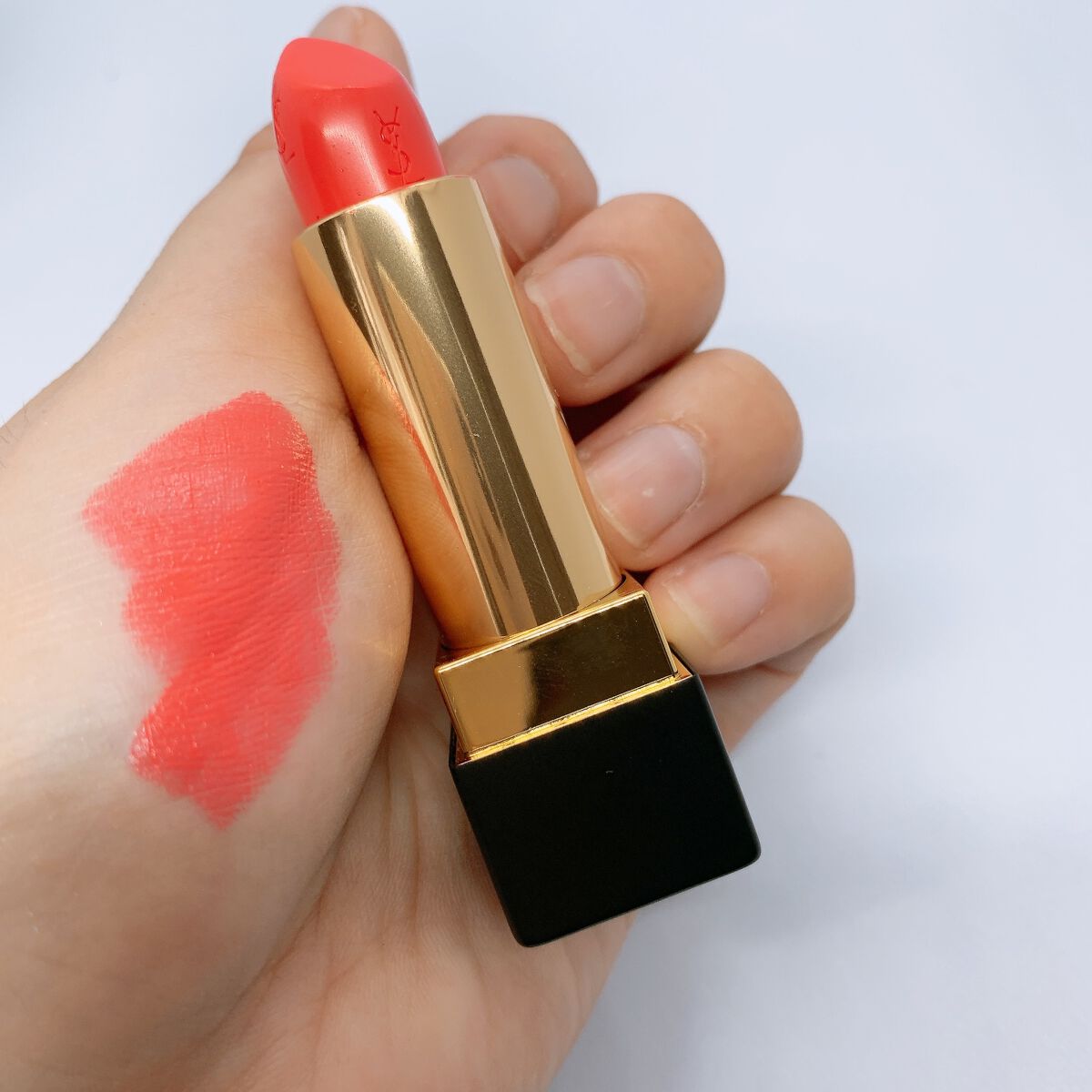 <旧>ルージュ ピュールクチュール <コレクター>NO.52 ルージュロゼ/YVES SAINT LAURENT BEAUTE/口紅を使ったクチコミ（3枚目）