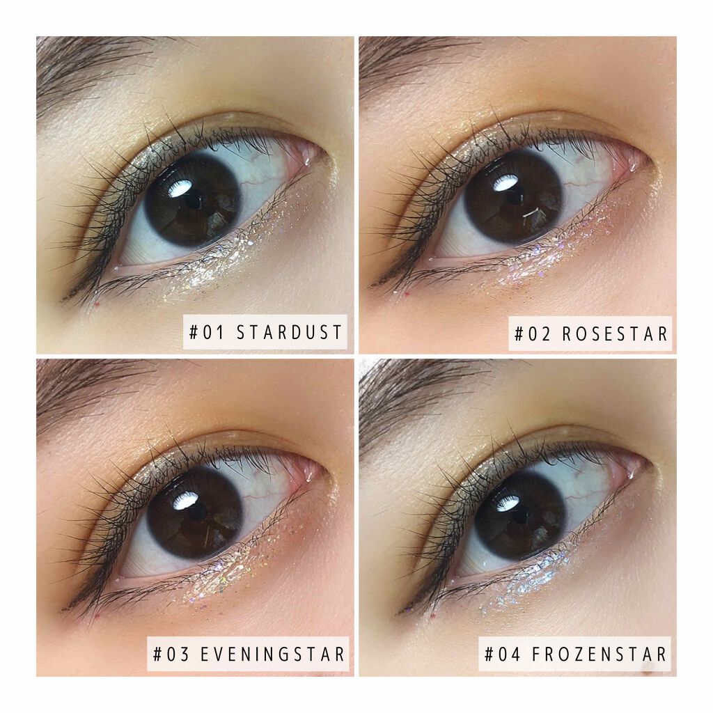 リキッド グリッター シャドウ/rom&nd/グリッターを使ったクチコミ（3枚目）