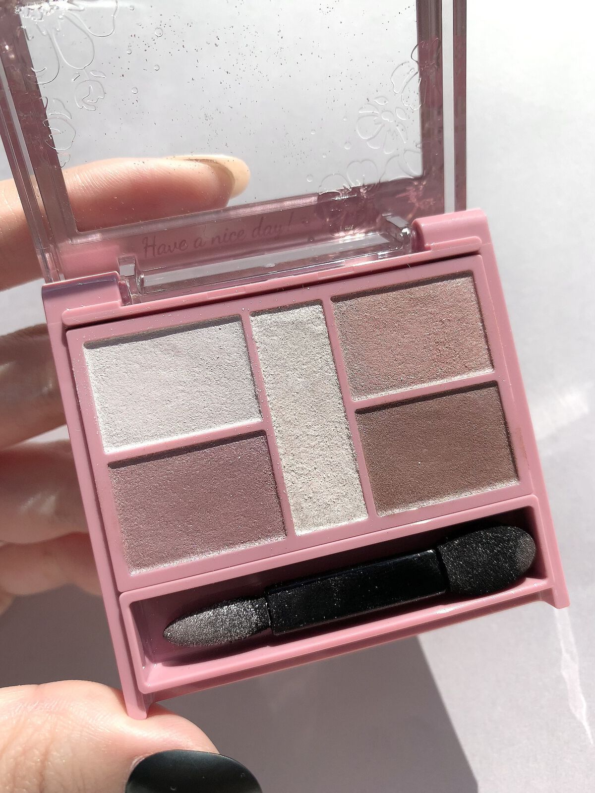 パーフェクトスタイリストアイズ 26 ミラージュモーヴ（限定容器）/キャンメイク/アイシャドウパレットを使ったクチコミ（2枚目）