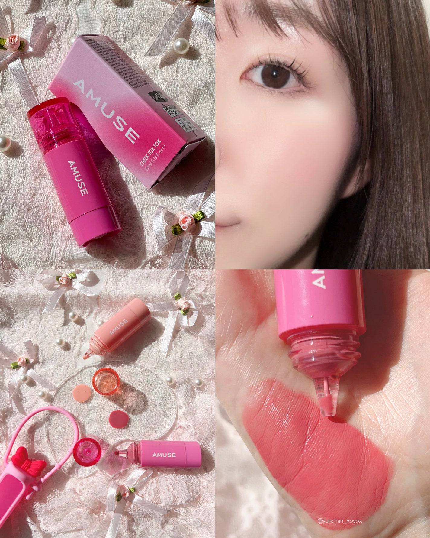 チークトクトク/AMUSE/リキッドチークを使ったクチコミ(5枚目)