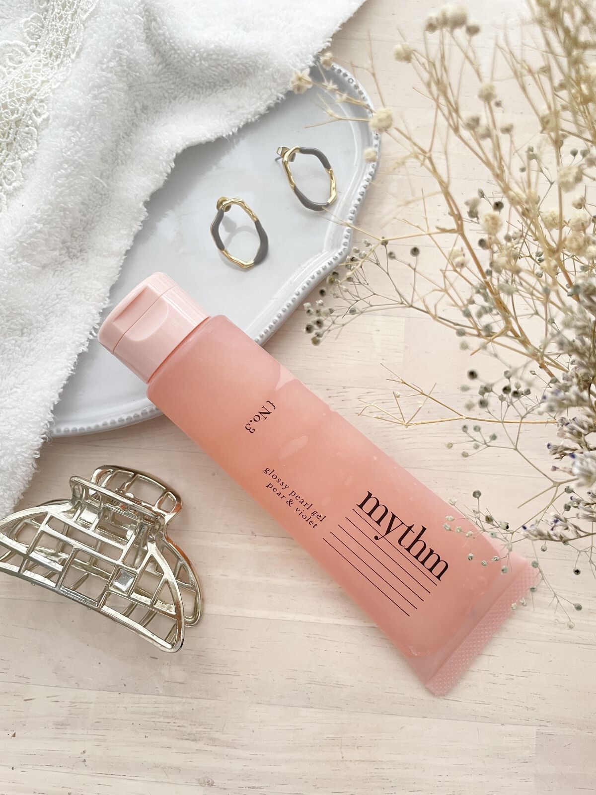 グロッシーパールジェル/mythm/ヘアジェルを使ったクチコミ（3枚目）