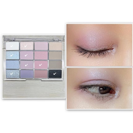 ソフトブラーリングアイパレット/wakemake/アイシャドウパレットを使ったクチコミ(5枚目)