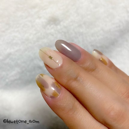 ネイルフィット ジェルネイルシール キャラメルチョコニュアンス/GELATO FACTORY/ネイルシールの画像