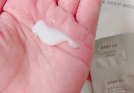 ディープモイスチャー マスク (ケアクリーム付き)/cerXcer/シートマスク・パックを使ったクチコミ(4枚目)