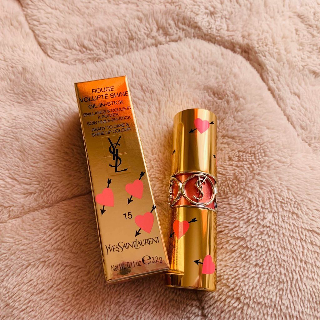 ルージュ ヴォリュプテ シャイン/YVES SAINT LAURENT BEAUTE/口紅を使ったクチコミ（1枚目）
