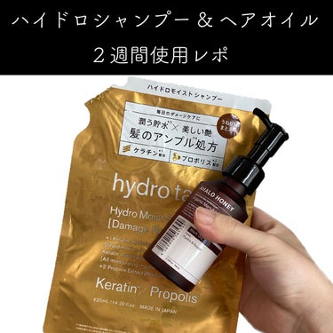 ダメージリペア ハイドロモイスト シャンプー／ヘアトリートメント/hydrotank/シャンプー・コンディショナーを使ったクチコミ（1枚目）