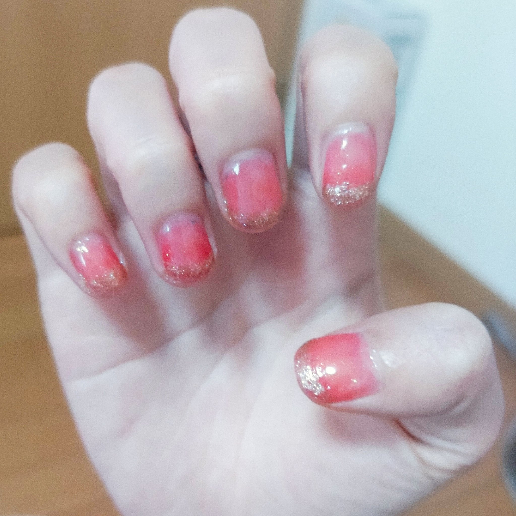 BRG ジェルネイル 3 ラメゴールド/DAISO/ジェルネイルを使ったクチコミ（1枚目）