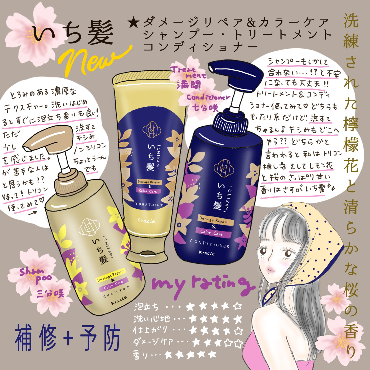 ダメージリペア＆カラーケア シャンプー/コンディショナー/いち髪/市販シャンプーを使ったクチコミ（1枚目）