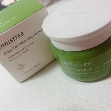 グリーンティー バランシングクリーム EX/innisfree/フェイスクリームを使ったクチコミ（1枚目）