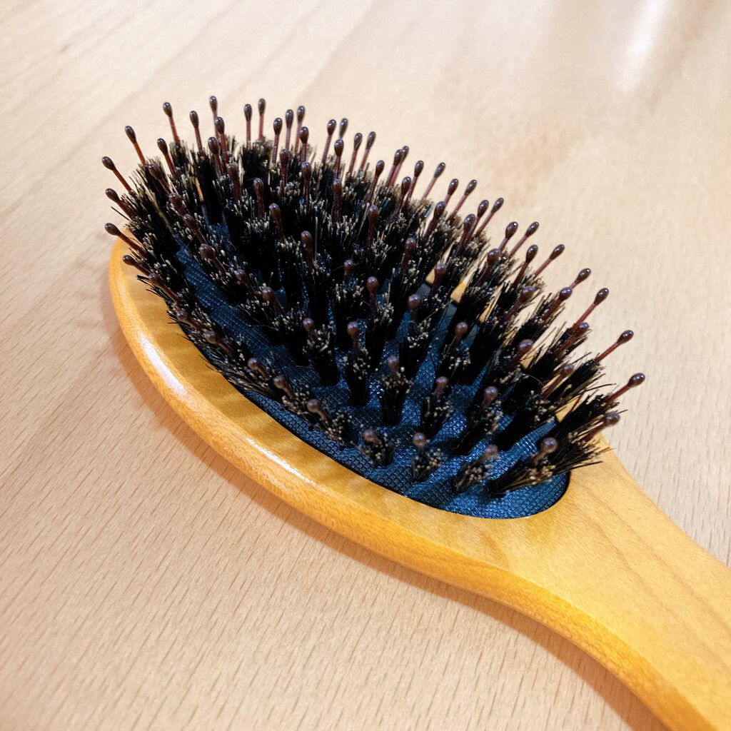 つやつや天然毛のミックスブラシ/マペペ/ヘアブラシを使ったクチコミ(2枚目)