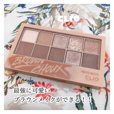 💌 CLIO
クリオ
プロアイパレット 2 BROUN CHOUX

大好きなクリオのアイシャドウパレットを購入しました！！

以前ピンクのパレットを購入して、めちゃめちゃ使えて可愛かったので、ついにブ