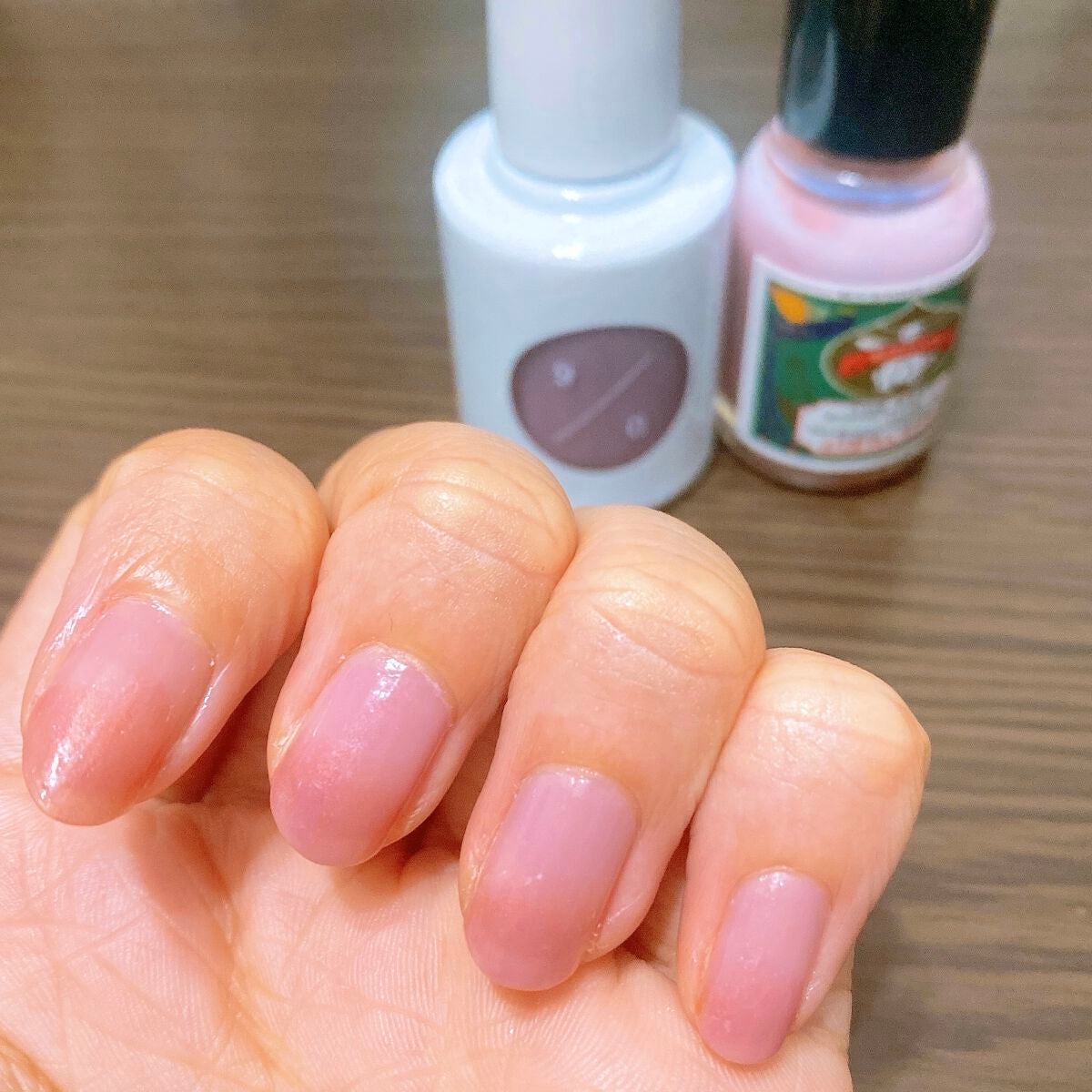 カラーベースコート ゼロ/uka/オールインワンネイルを使ったクチコミ(1枚目)