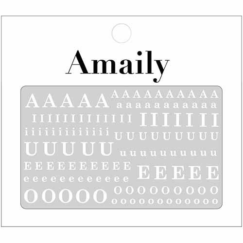 No.4-11 母音アルファベット (白)