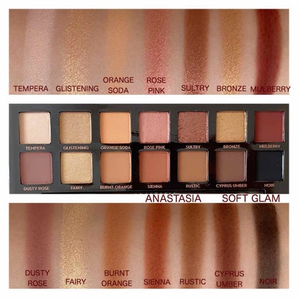 アナスタアシア ビバリーヒルズ グラム アイシャドウ パレット 試してみた】SOFT GLAM アイシャドウ パレット アナスタシア