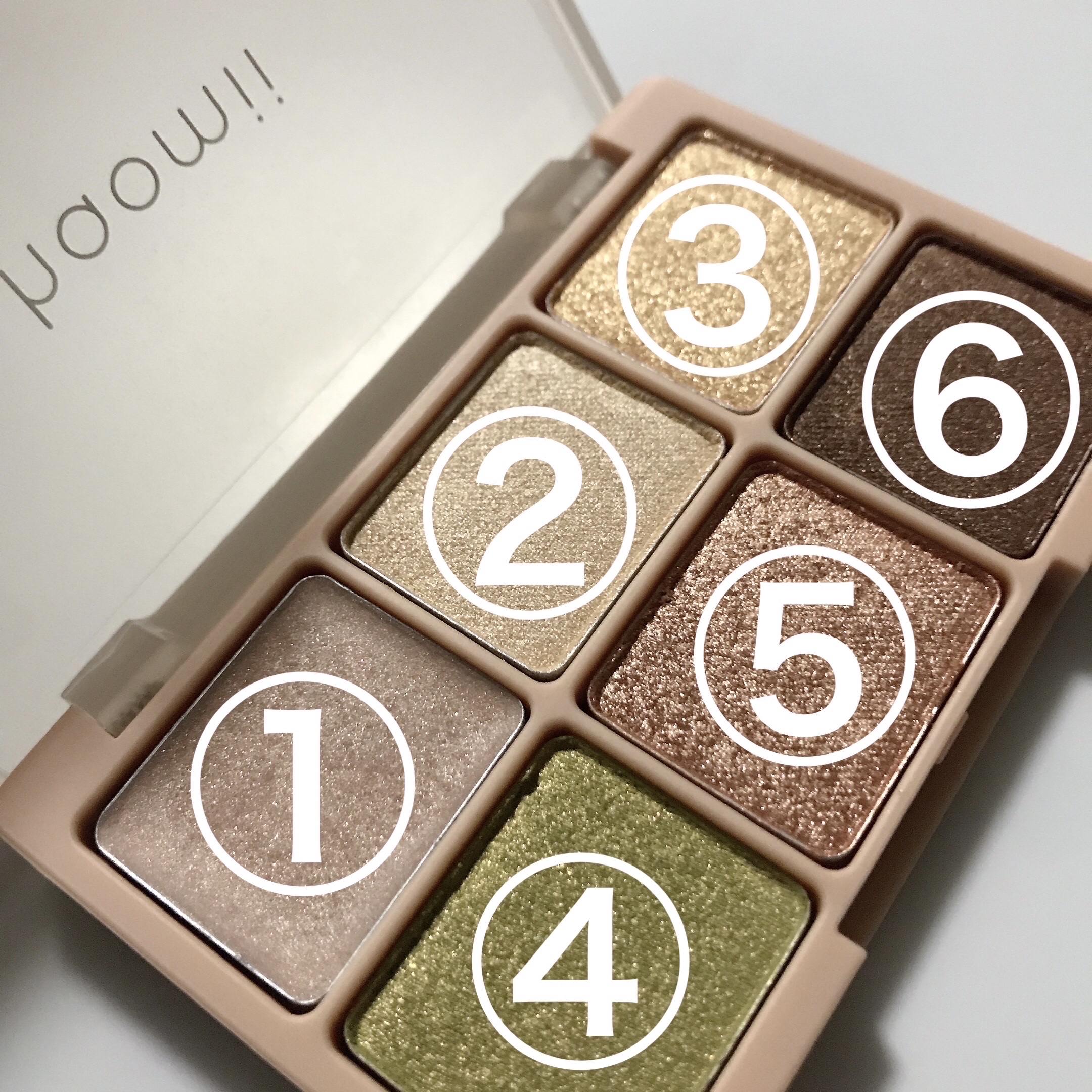 カクテルルーチェアイパレット 01 ナッツゴールド/haomii/マルチパレットを使ったクチコミ（3枚目）