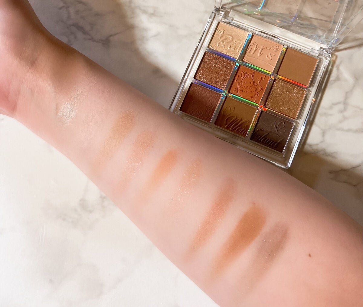 クォーツ 9色アイシャドウパレット(ドリームランドアイシャドウ)/ZEESEA/アイシャドウパレットを使ったクチコミ(4枚目)