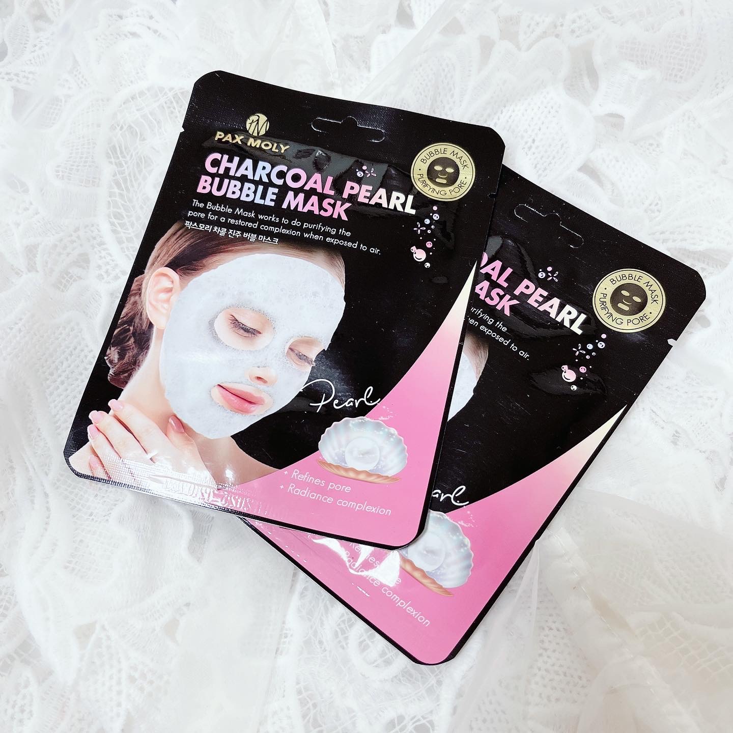 バブルマスク/PAX MOLY/あぶらとり紙を使ったクチコミ（1枚目）