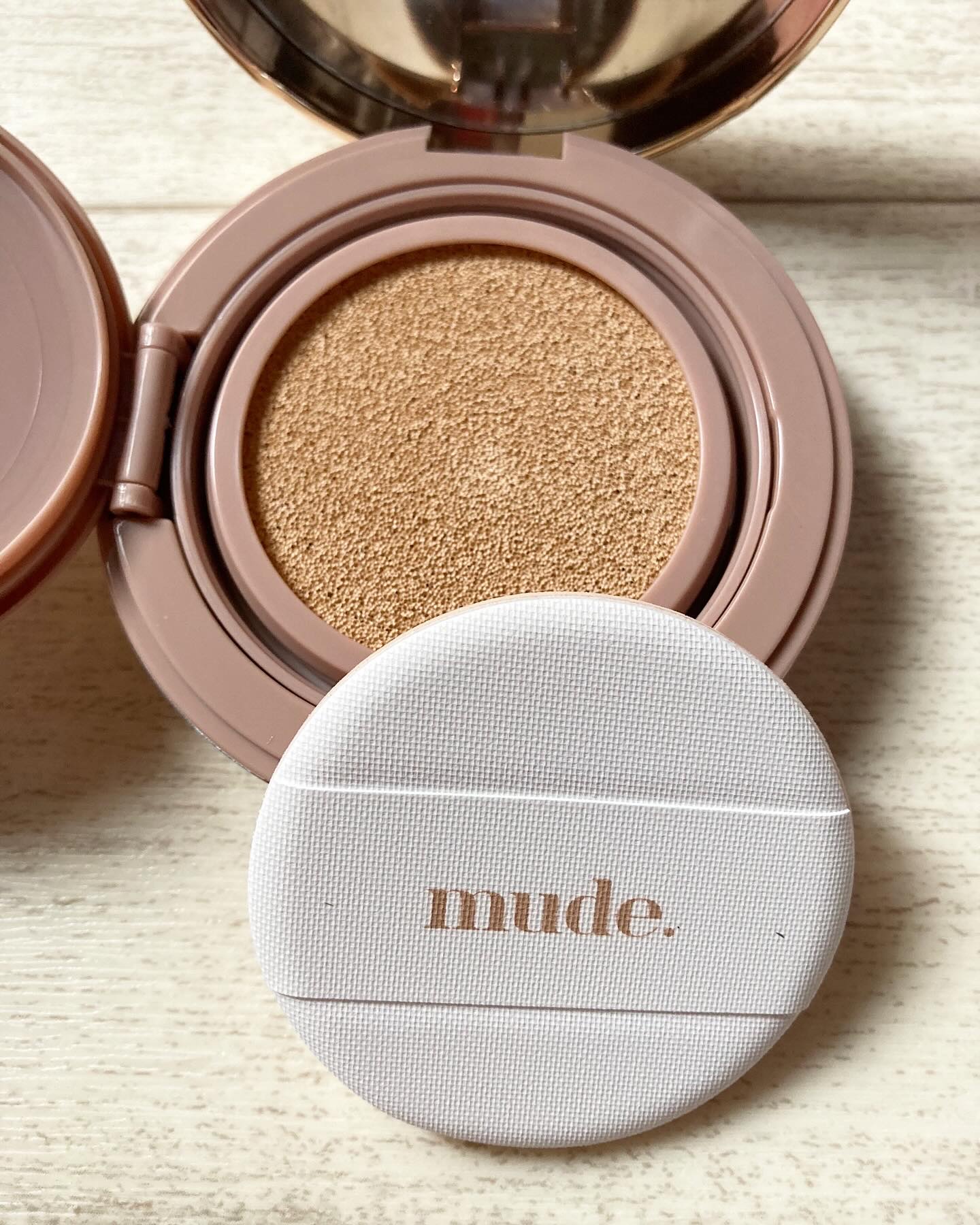 ハグクッション 21ニュートラル/mude./クッションファンデーションを使ったクチコミ（2枚目）