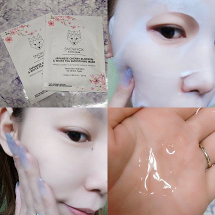 桜&ホワイトティー スムージング マスク/SNOW FOX SKINCARE/シートマスク・パックを使ったクチコミ(3枚目)