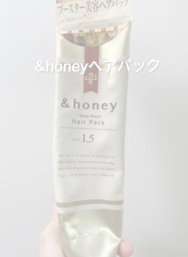 ディープモイスト ヘアパック1.5/&honey/洗い流すヘアトリートメントを使ったクチコミ（3枚目）