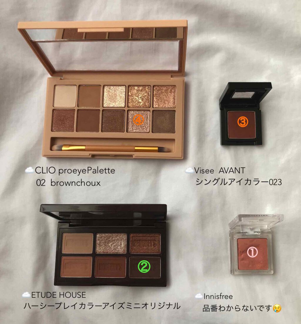 ハーシー プレイカラーアイズミニ/ETUDE/アイシャドウパレットを使ったクチコミ（2枚目）