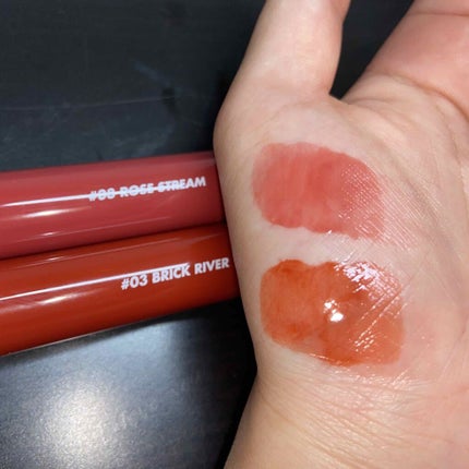 グラスティングウォーターティント/rom&nd/リップティントを使ったクチコミ(1枚目)