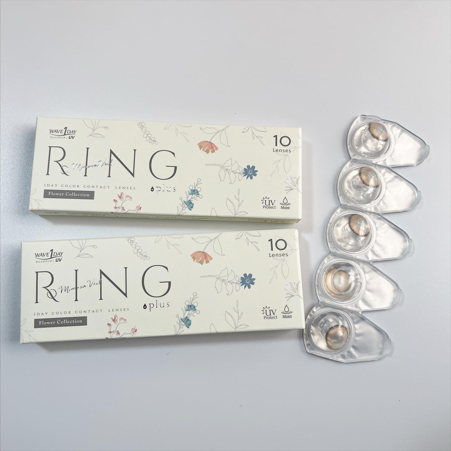 WAVEワンデー UV リング プラス フラワーコレクション/WAVE/ワンデー（１DAY）カラコンを使ったクチコミ（1枚目）