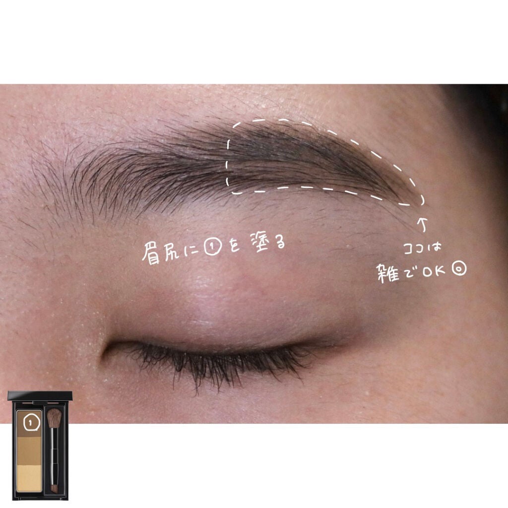 パウダー&ペンシル アイブロウEX/excel/アイブロウペンシルを使ったクチコミ(3枚目)