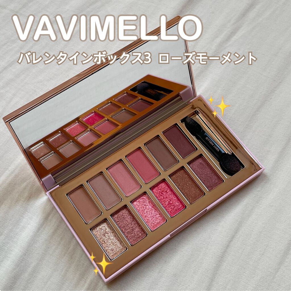 バレンタインボックス3ローズモーメント/VAVI MELLO/アイシャドウパレットを使ったクチコミ(1枚目)