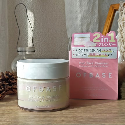ピックパッククレンザー イチゴ&バニラビーン/OFBASE/洗い流すパック・マスクを使ったクチコミ(1枚目)