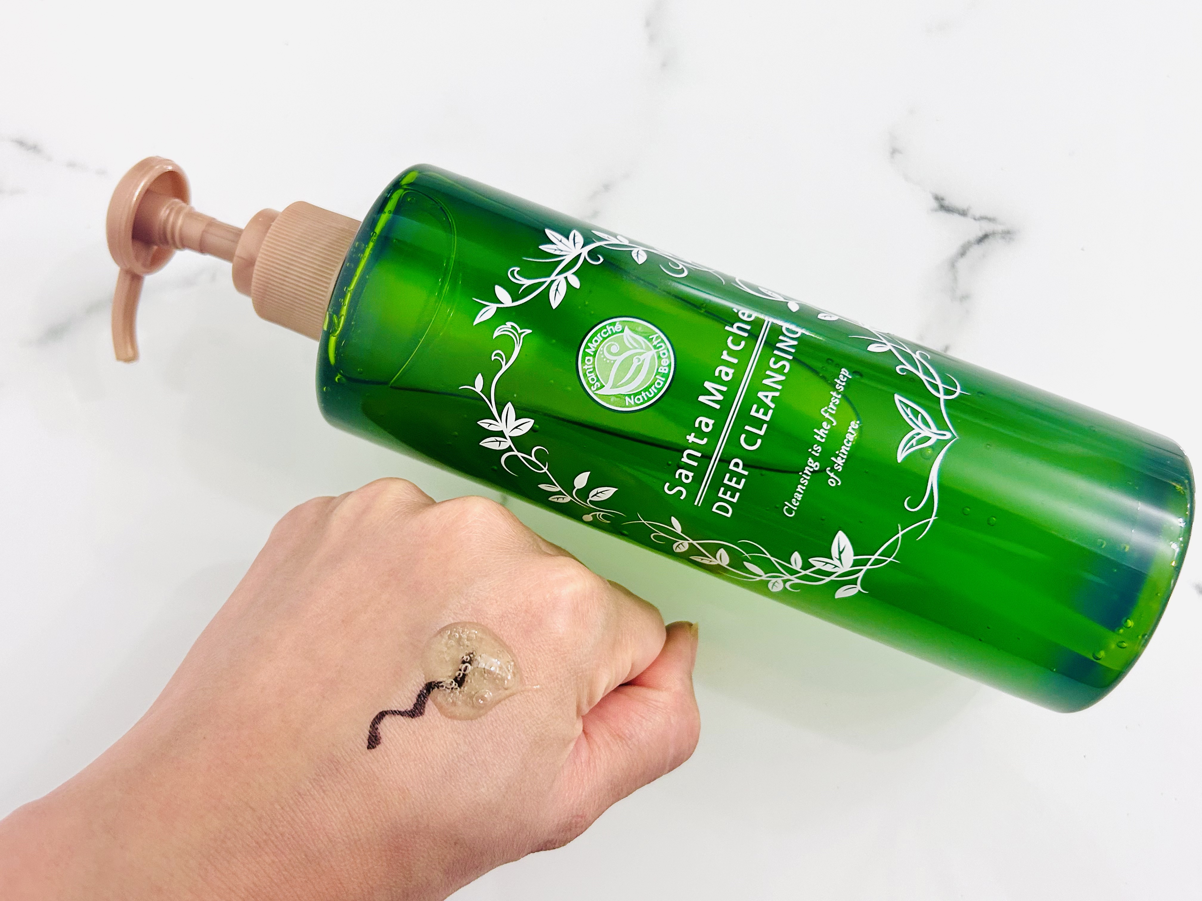 サンタマルシェ ディープクレンジング ホワイトティー/サンタマルシェ/クレンジングジェルを使ったクチコミ（2枚目）