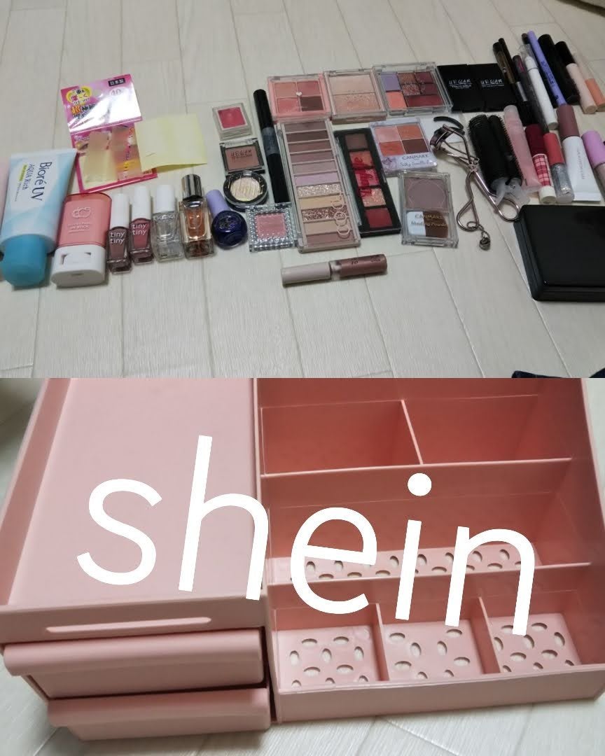 とこっちフォロバ on LIPS 「シーインのコスメ収納使い心地めっちゃ良くて安いので絶対買うべき..」(3枚目)