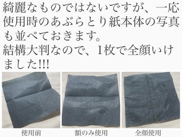 ギャツビー パウダーあぶらとり紙のクチコミ「ギャツビー様より、
パウダーつきあぶらとり紙をいただきました🙏

多くは語りません。是非写真を.....」（3枚目）