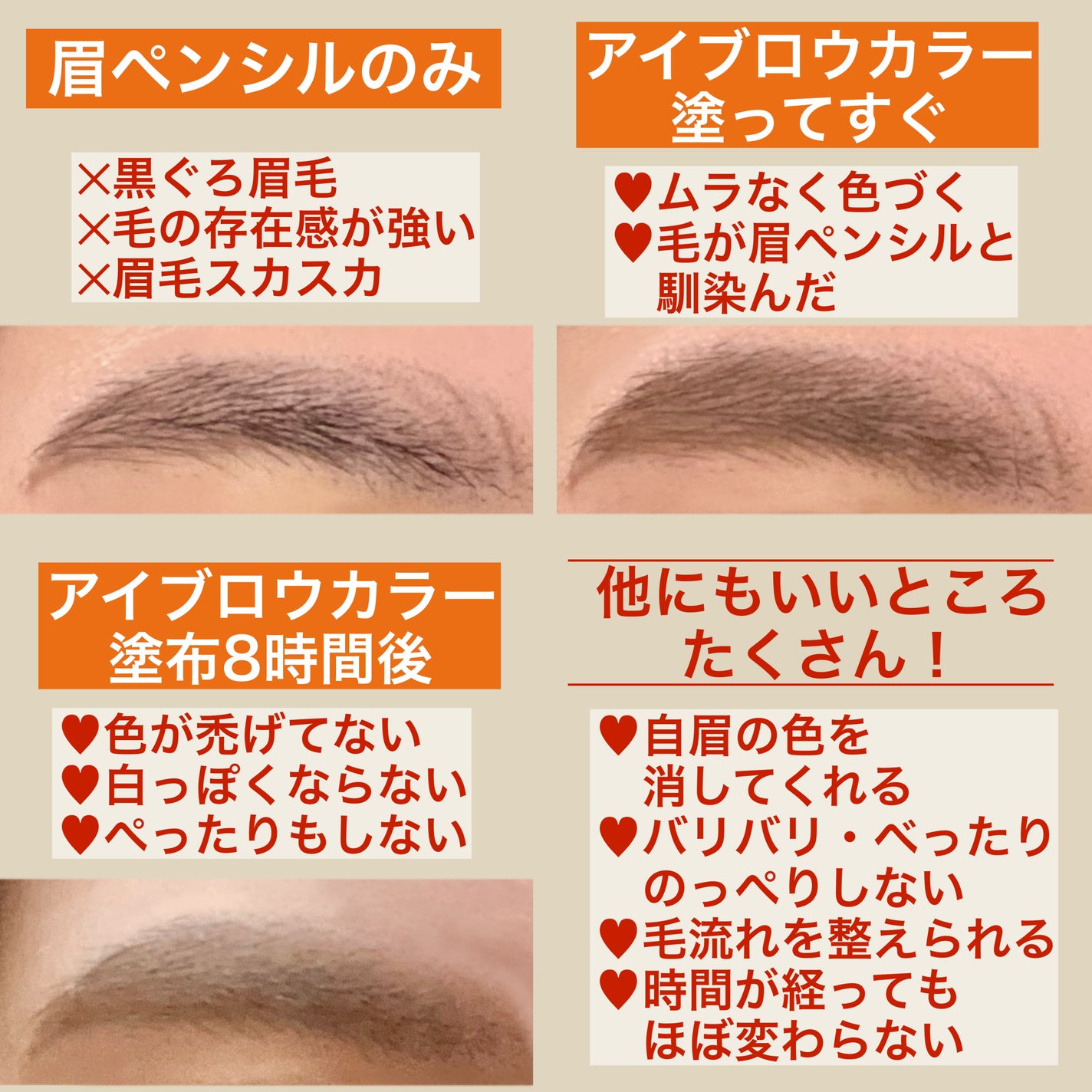 フィルム眉カラー/デジャヴュ/眉マスカラを使ったクチコミ(3枚目)