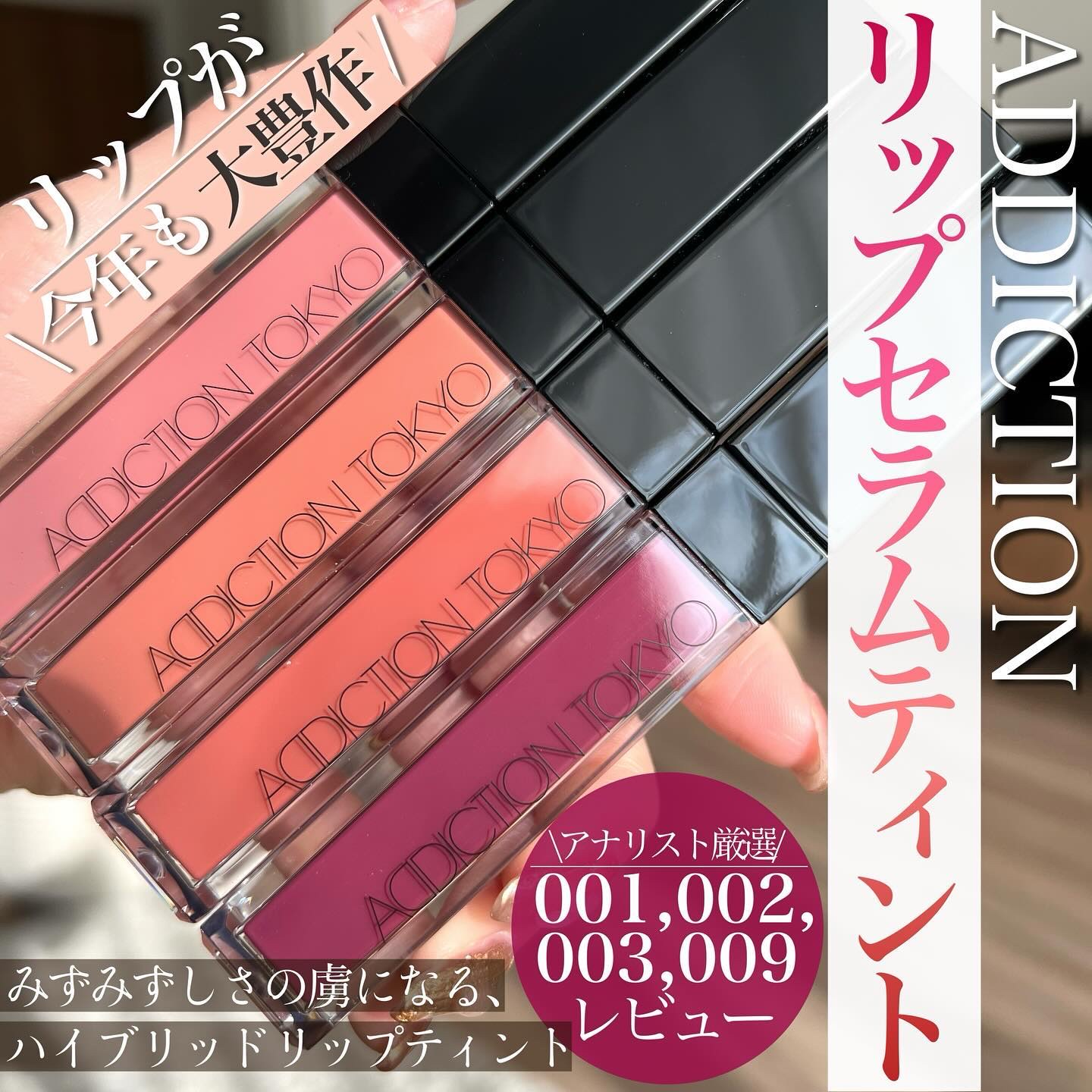 ADDICTION TOKYO リップセラムティント　4本セット リップ セラム ティント / ADDICTION(リキッドルージュ, メイク
