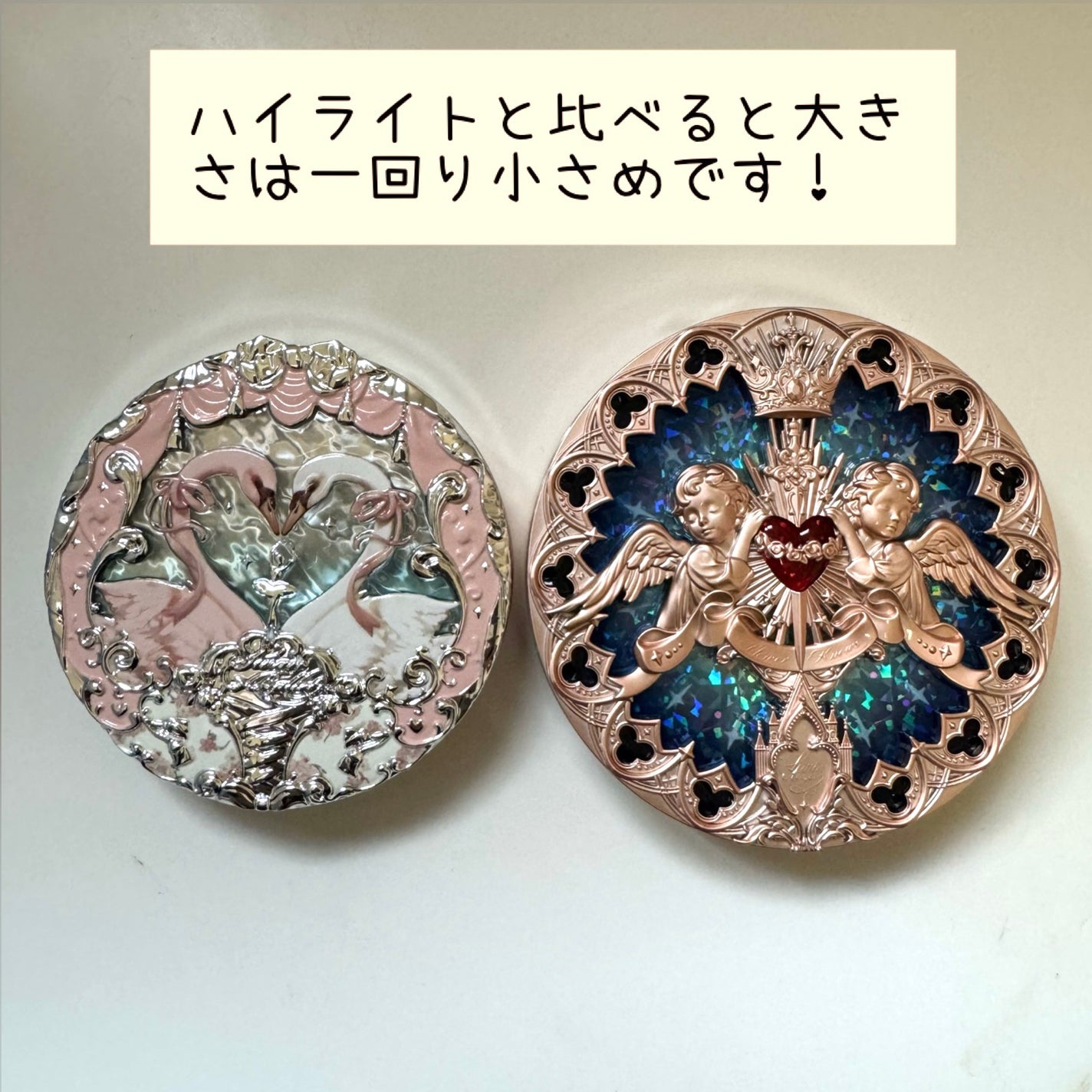 フラワーノーズ スワンバレエシリーズ ブラッシュコンパクト/FlowerKnows/パウダーチークを使ったクチコミ(4枚目)