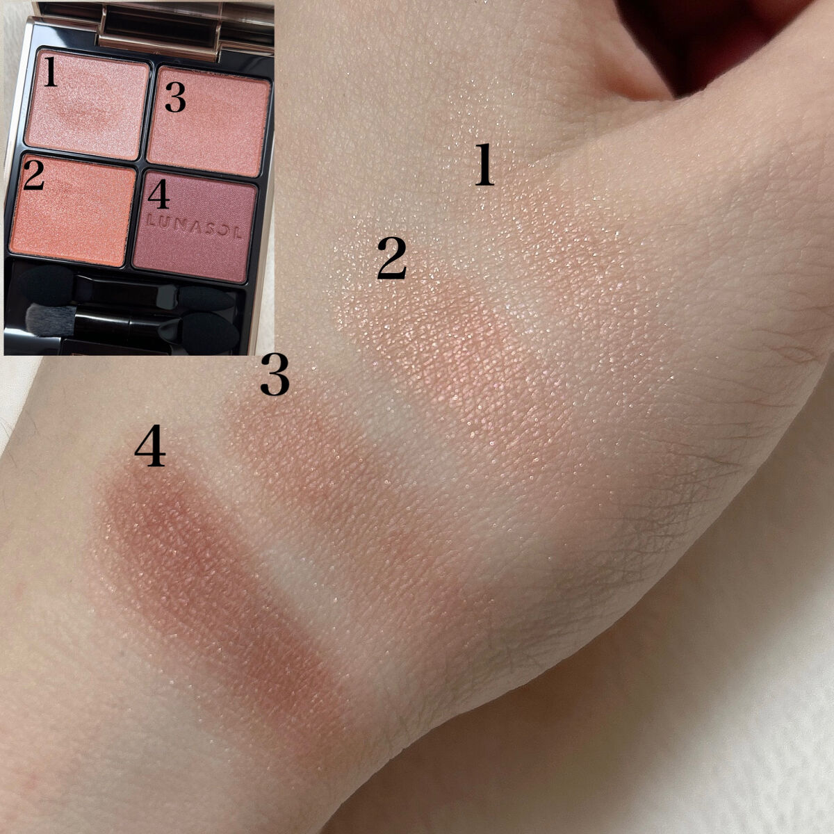 アイカラーレーション/LUNASOL/アイシャドウパレットを使ったクチコミ（3枚目）