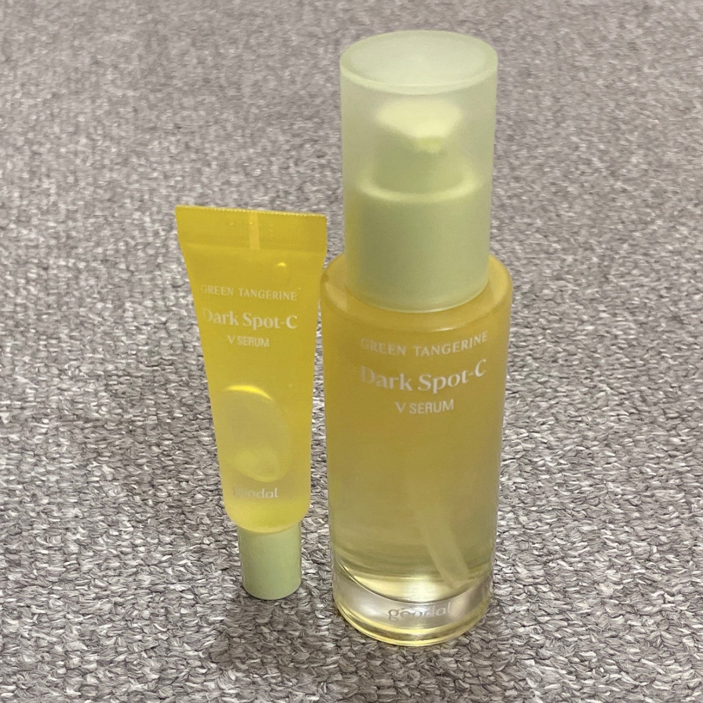 グリーンタンジェリン ビタC ダークスポットケアセラム/goodal/美容液を使ったクチコミ(5枚目)
