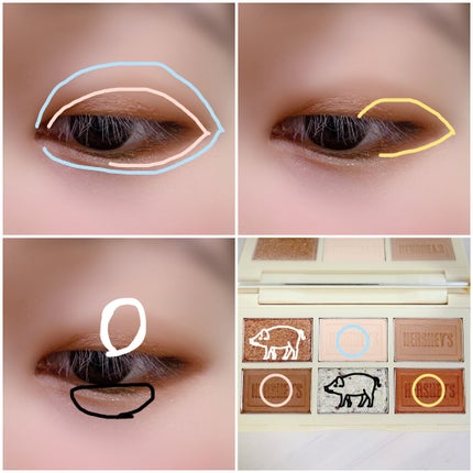 ハーシー プレイカラーアイズミニ/ETUDE/アイシャドウパレットを使ったクチコミ(3枚目)