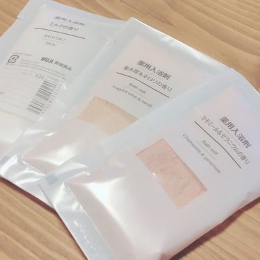 薬用入浴剤 カモミール＆ゼラニウムの香り/無印良品/入浴剤を使ったクチコミ（1枚目）