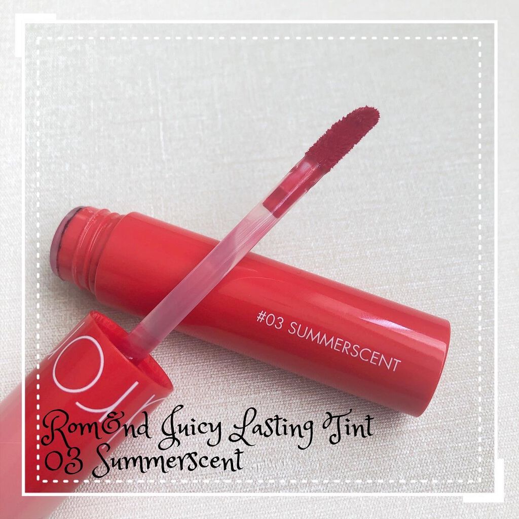 ジューシーラスティングティント/rom&nd/リップティントを使ったクチコミ（1枚目）