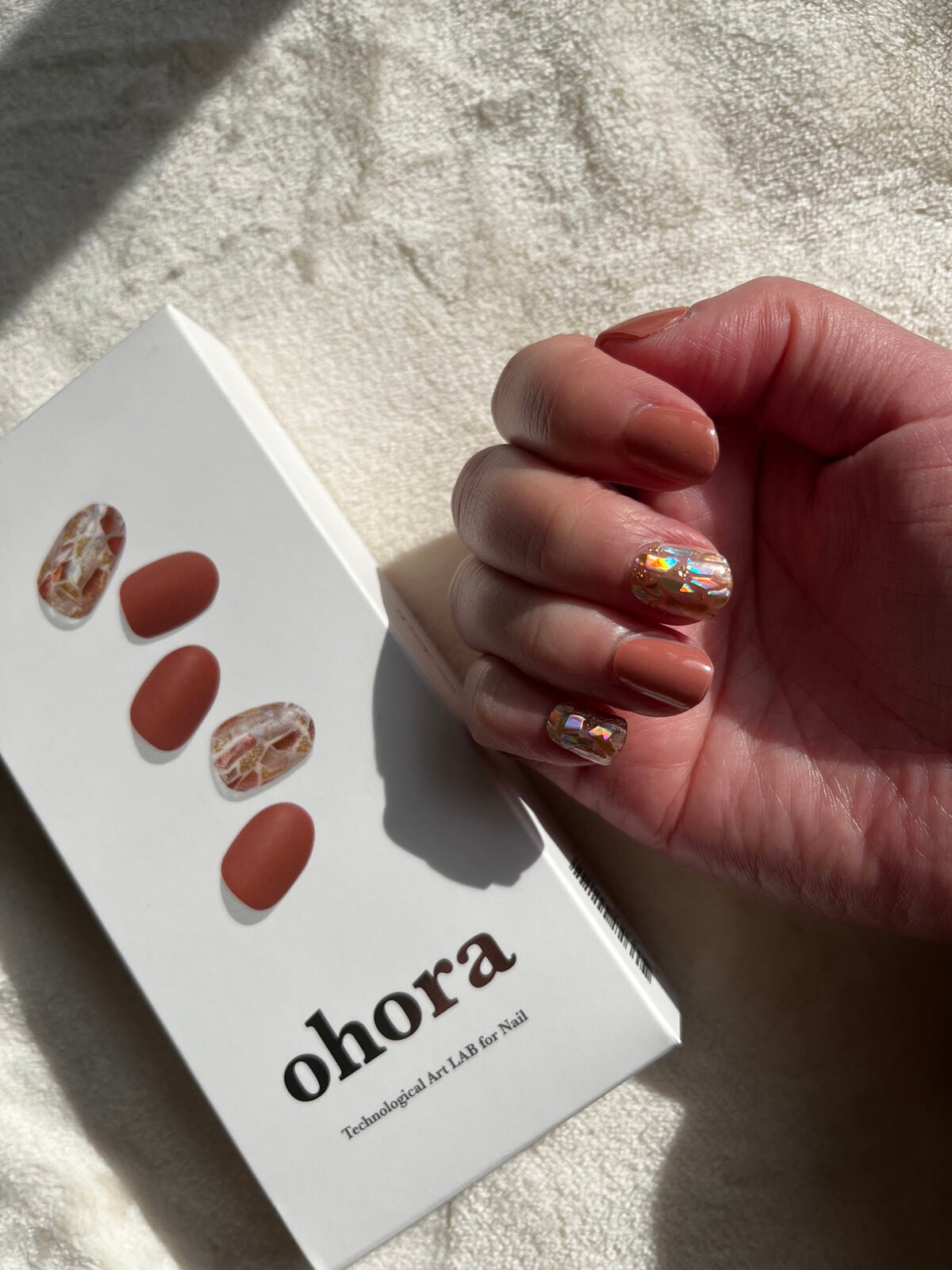 セミキュアジェルネイル(ハンド)/ohora/ネイルシールを使ったクチコミ(3枚目)