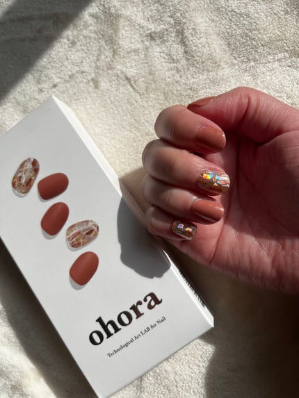 セミキュアジェルネイル(ハンド)/ohora/ネイルシールを使ったクチコミ(3枚目)