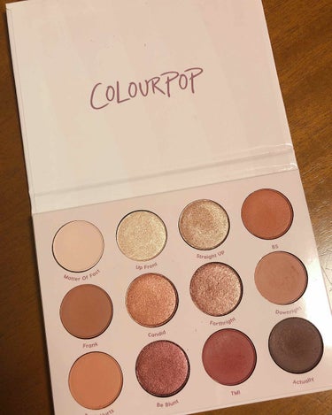 Give It To Me Straight/ColourPop/アイシャドウパレットを使ったクチコミ（1枚目）