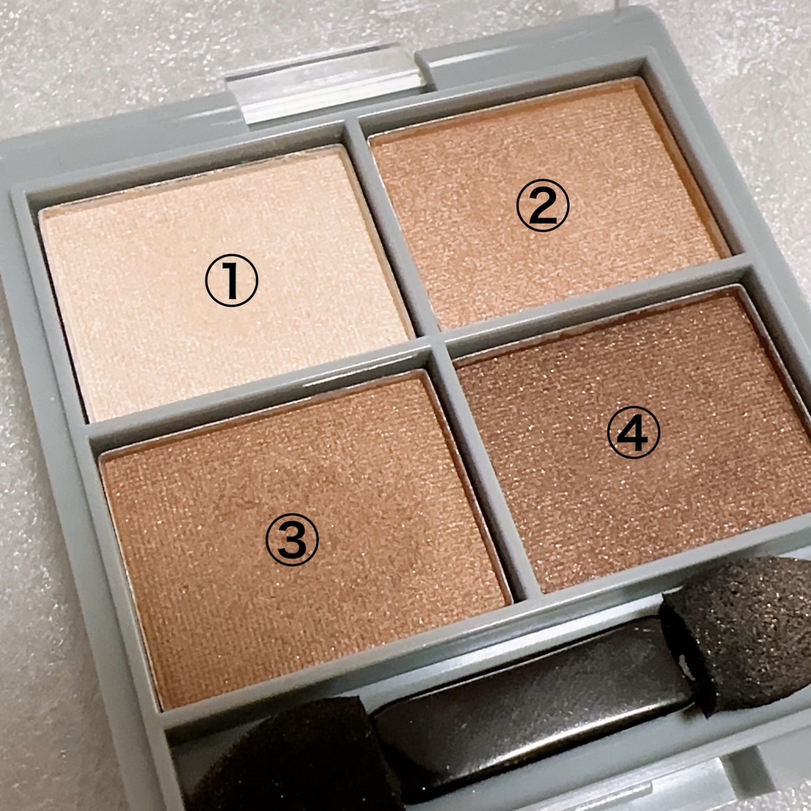 &. アイシャドウパレット/DAISO/アイシャドウパレットを使ったクチコミ（2枚目）