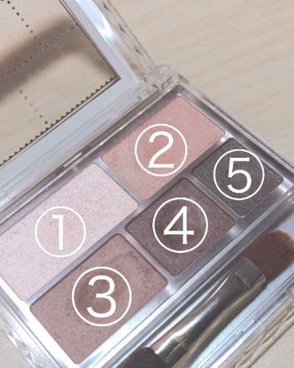 トーンアップアイシャドウ/CEZANNE/アイシャドウパレットを使ったクチコミ(1枚目)