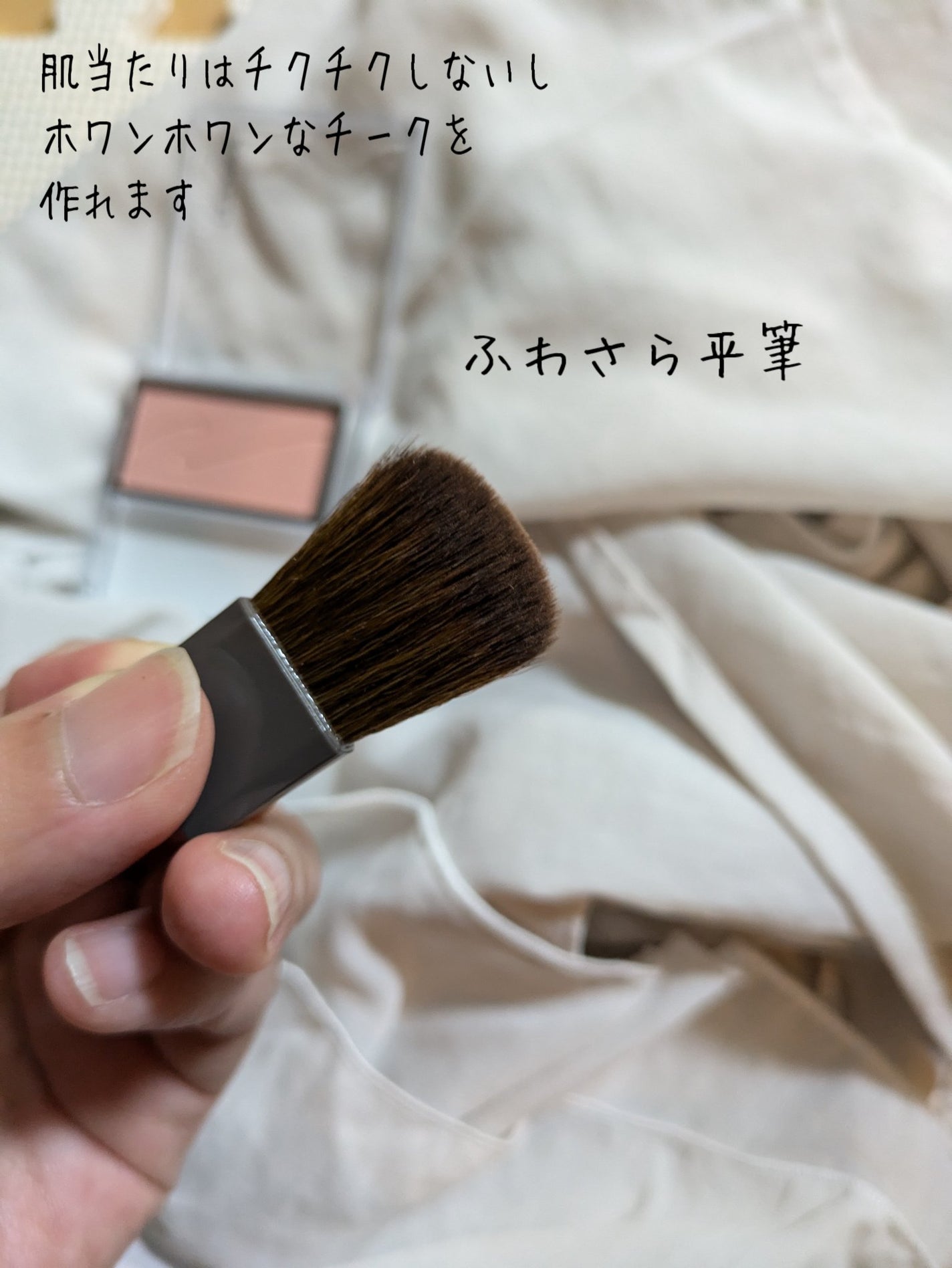 チークブラッシュ/CEZANNE/パウダーチークを使ったクチコミ(3枚目)