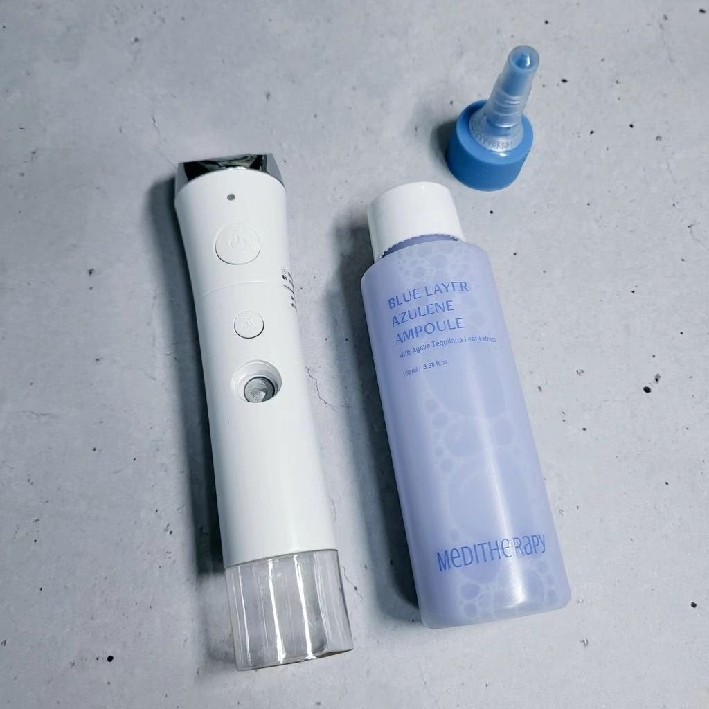 ブルーレイヤーミストアンプルジェット美顔器/MEDITHERAPY/美顔器・マッサージを使ったクチコミ(2枚目)