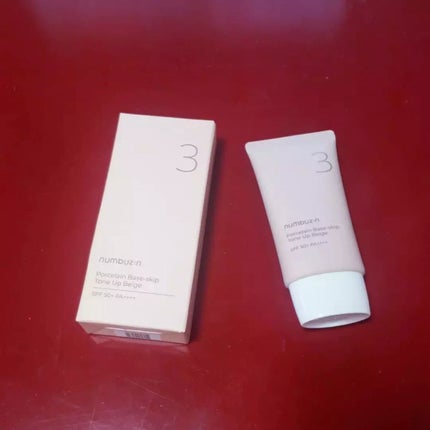 3番 ノーファンデ陶器肌トーンアップクリーム/numbuzin/化粧下地を使ったクチコミ(1枚目)