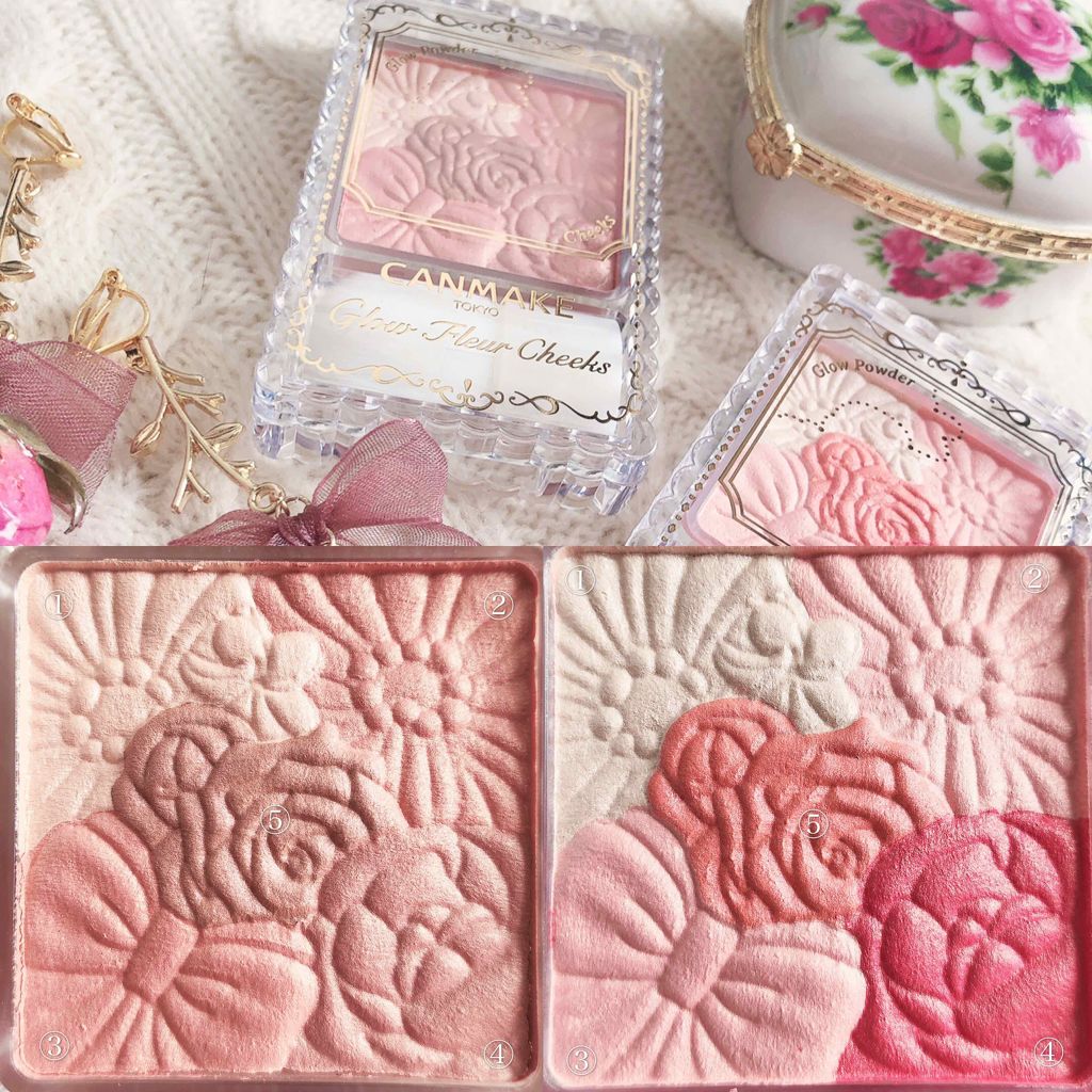 グロウフルールチークス/キャンメイク/パウダーチークを使ったクチコミ(2枚目)